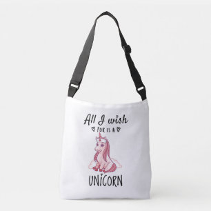 Ik wens alleen een Unicorn Crossbody Tas