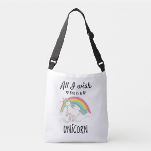 Ik wens alleen een Unicorn Crossbody Tas