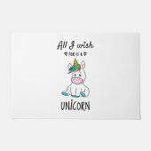 Ik wens alleen een Unicorn Deurmat (Voorkant)