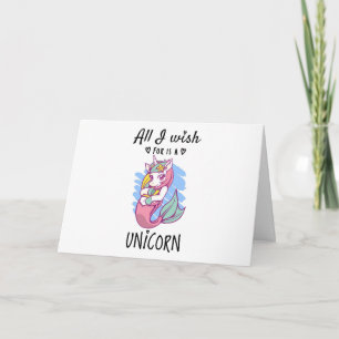 Ik wens alleen een Unicorn Kaart