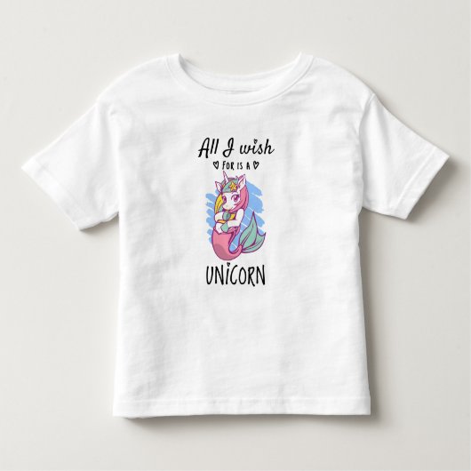 Ik wens alleen een Unicorn Kinder Shirts (Voorkant)