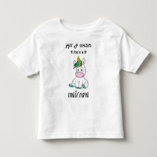 Ik wens alleen een Unicorn Kinder Shirts