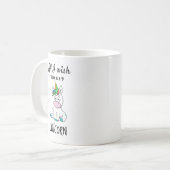 Ik wens alleen een Unicorn Koffiemok (Voorkant links)