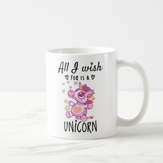 Ik wens alleen een Unicorn Koffiemok (Rechts)