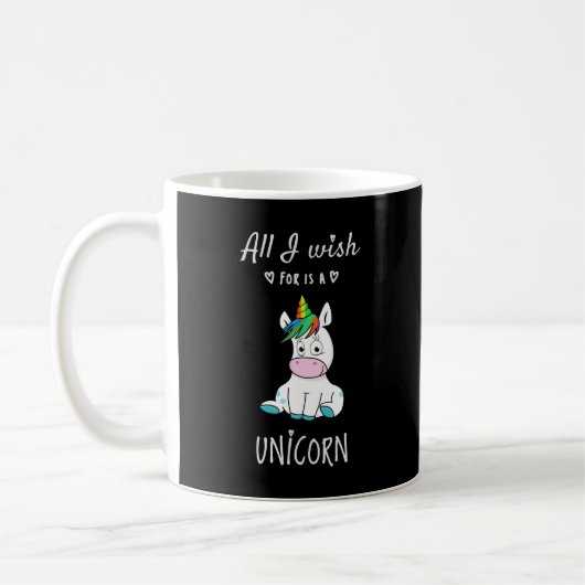 Ik wens alleen een Unicorn Koffiemok (Links)