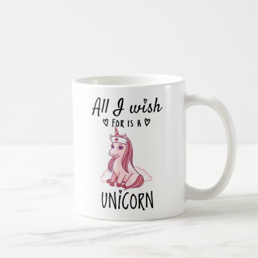 Ik wens alleen een Unicorn Koffiemok (Rechts)