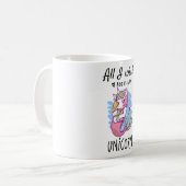 Ik wens alleen een Unicorn Koffiemok (Voorkant links)