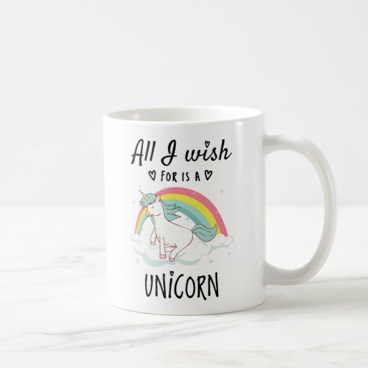 Ik wens alleen een Unicorn Koffiemok (Rechts)