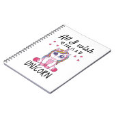 Ik wens alleen een Unicorn Notitieboek (Linkerzijde)