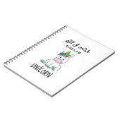 Ik wens alleen een Unicorn Notitieboek (Linkerzijde)