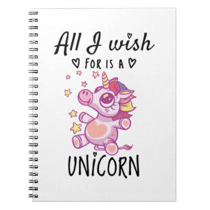 Ik wens alleen een Unicorn Notitieboek