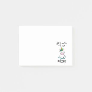 Ik wens alleen een Unicorn Post-it® Notes