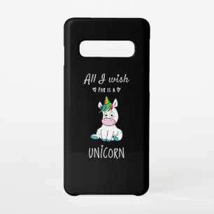 Ik wens alleen een Unicorn Samsung Galaxy S10 Hoesje