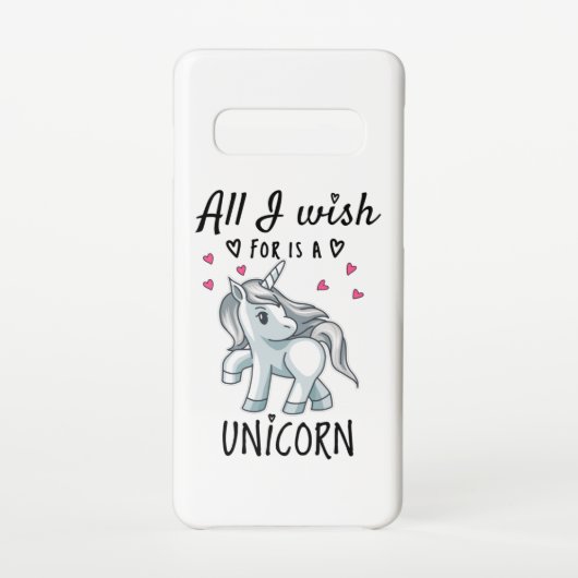 Ik wens alleen een Unicorn Samsung Galaxy Hoesje (Achterkant)