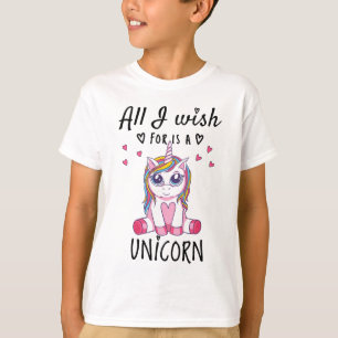 Ik wens alleen een Unicorn T-shirt