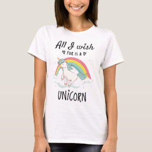 Ik wens alleen een Unicorn T-shirt
