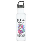 Ik wens alleen een Unicorn Waterfles (Voorkant)
