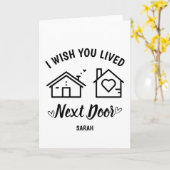 Ik wens dat je naast de deur woonde kaart (Gele Bloem)