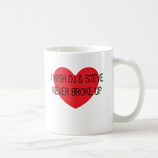 Ik wens DJ en Steve Nooit op. Koffiemok (Rechts)