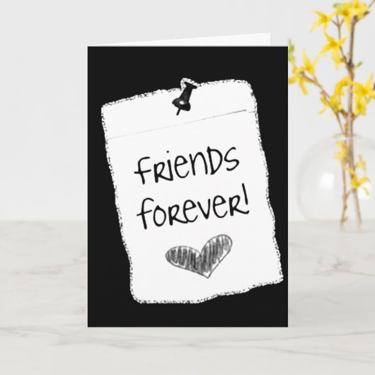 IK WENS EEN *** BESTE VRIEND VOOR ALTIJD *** GELUK KAART (Gele Bloem)