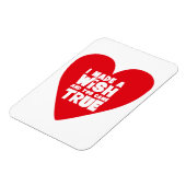 IK WENS EEN LIEFDE Hart Magneet (Linkerzijde)