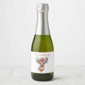 Ik wens iemand een gelukkige en succesvolle nieuwe sparkling wijnetiket (Voorkant)