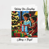 Ik wens je alles prettig en vrolijk kerstfeest feestdagen kaart (Voorkant)