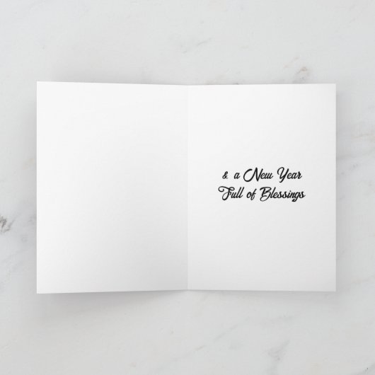 Ik wens je alles prettig en vrolijk kerstfeest feestdagen kaart (Binnen)