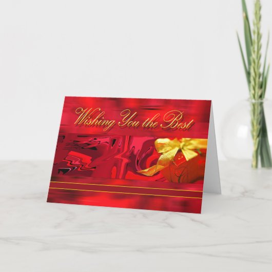 Ik wens je de beste kerst feestdagen kaart (Voorkant)