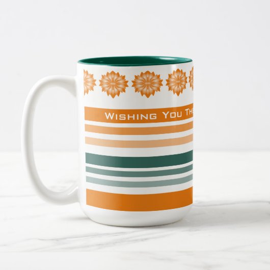 Ik wens je de beste verjaardag ooit tweekleurige koffiemok (Links)