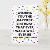 Ik wens je de gelukkigste verjaardag kaart (Gele Bloem)