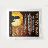 Ik wens je de kracht - lion Dad to Son Wandkleed (Voorkant (horizontaal))