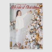 Ik wens je de vrolijkste kerst foto magneet (Voorkant)