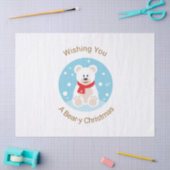 Ik wens je een Beer-y kerst Tissuepapier (Craft)