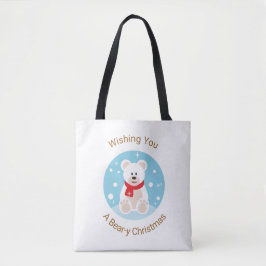 Ik wens je een Beer-y kerst Tote Bag