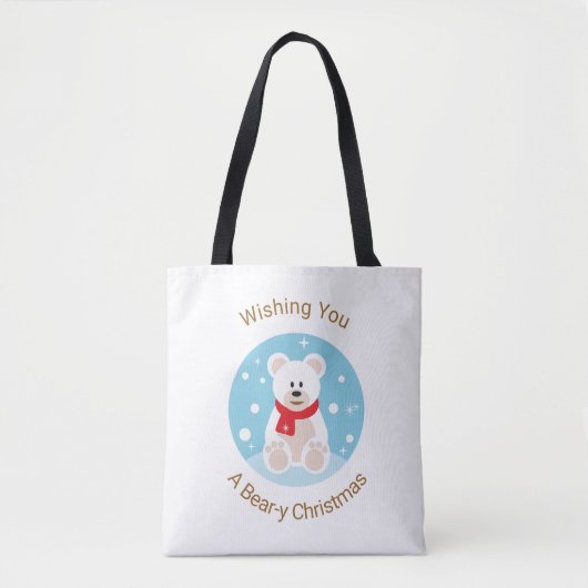 Ik wens je een Beer-y kerst Tote Bag (Voorkant)