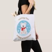 Ik wens je een Beer-y kerst Tote Bag (Dichtbij)