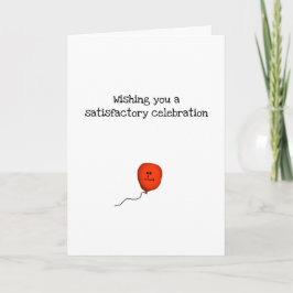 Ik wens je een bevredigend feest feestdagen kaart