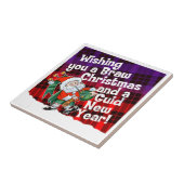 Ik wens je een Braw Kerstmis Tegeltje (Zijkant)