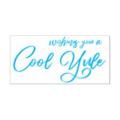 Ik wens je een cool yule modern script  zelfinktende stempel (Design)