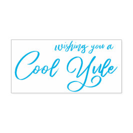 Ik wens je een cool yule modern script  zelfinktende stempel