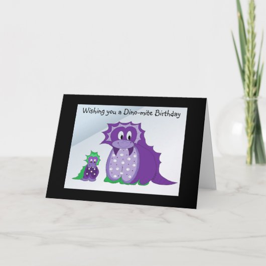 Ik wens je een Dino-mite... Kaart (Voorkant)