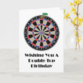 Ik wens je een dubbele top verjaardag kaart (Gele Bloem)