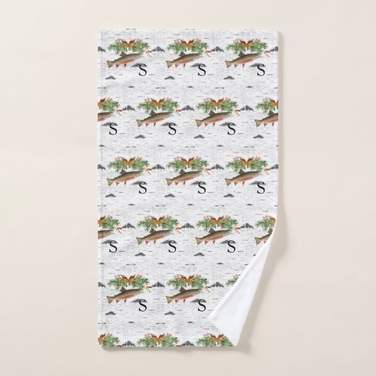 Ik wens je een echt vliegende vismas, kerstforel bad handdoek (Handdoek)