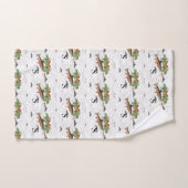 Ik wens je een echt vliegende vismas, kerstforel bad handdoek (Handdoek)