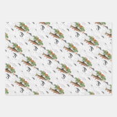 Ik wens je een echt vliegende vismas, kerstforel inpakpapier vel (Voorkant 2)