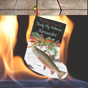 Ik wens je een echt vliegende vrouw, forel klein C Kleine Kerstsok