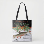 Ik wens je een echte vliegende vrouw, forel tote bag (Voorkant)