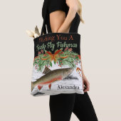 Ik wens je een echte vliegende vrouw, forel tote bag (Dichtbij)