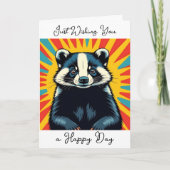 Ik wens je een fijne dag | Schattigee das Kaart (Voorkant)